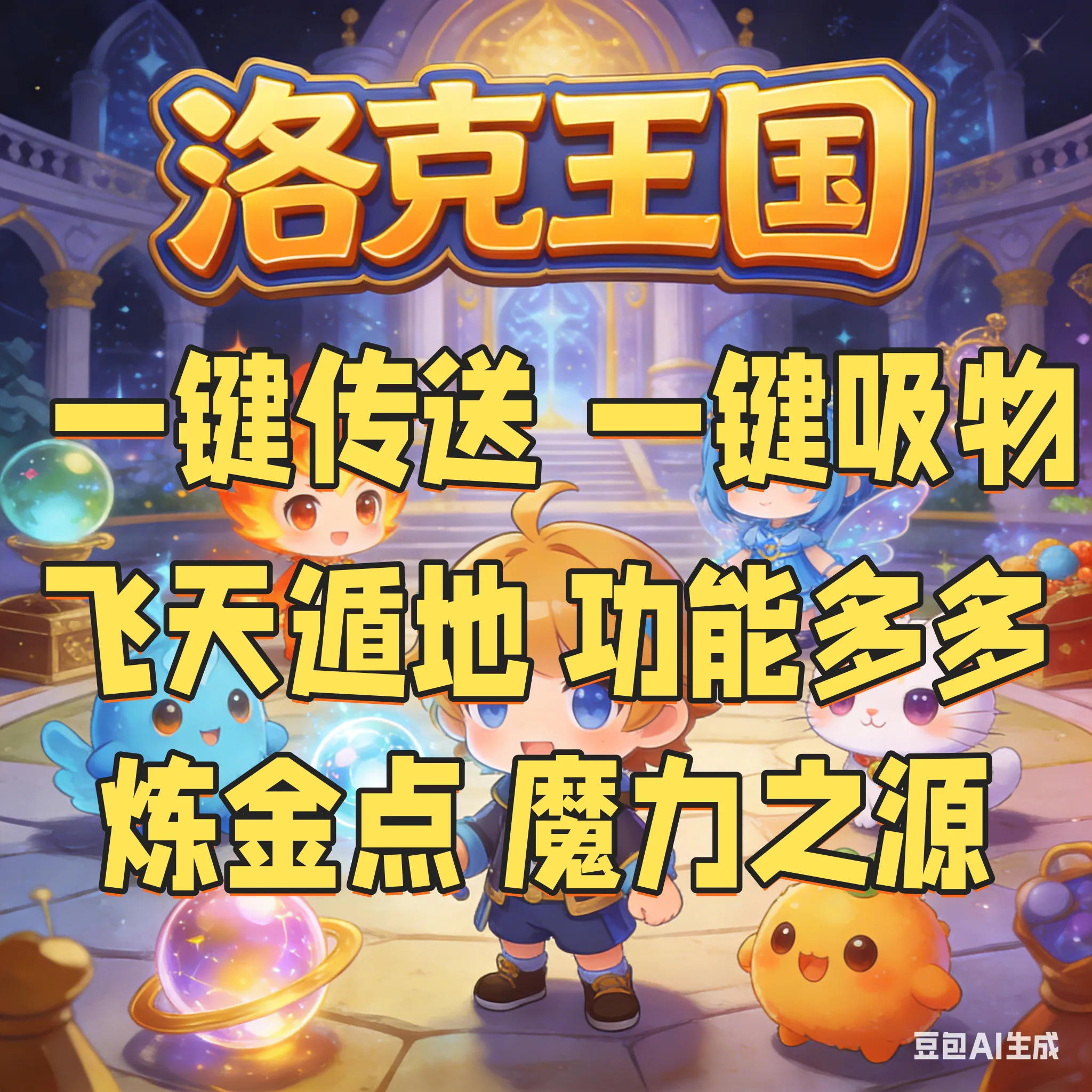 22dd 洛克王国脚本辅助飞天遁地一键采集 - 图片 1